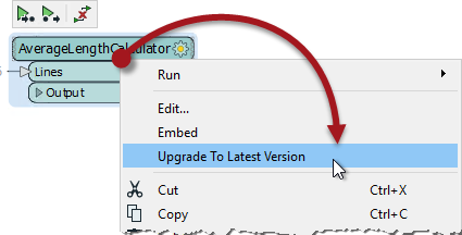 Upgrading a custom transformer to the latest version